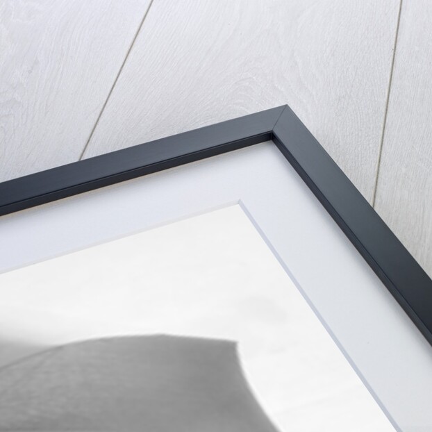 Couple on Beach Under Umbrella by Anonymous