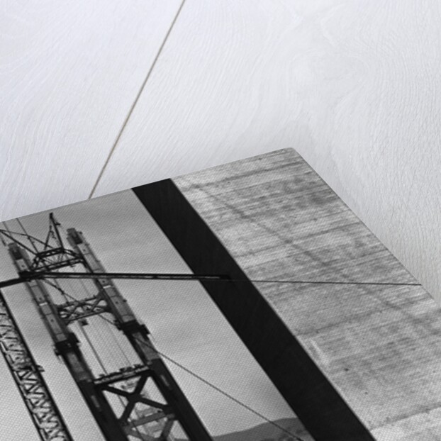 Golden Gate Bridge Under Construction by Anonymous