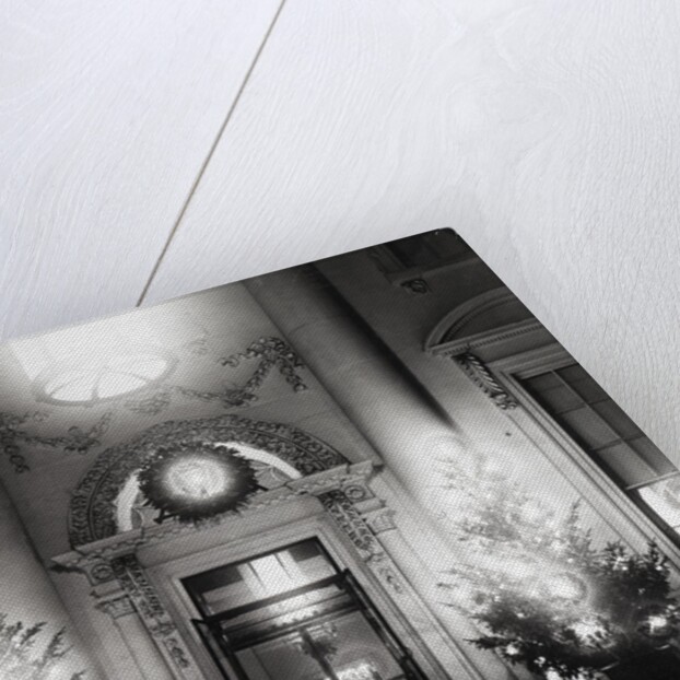 Christmas Scene at White House Entrance by Anonymous