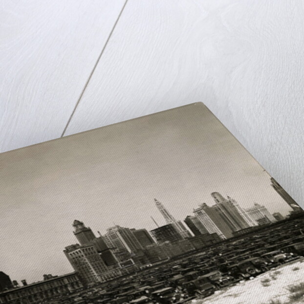 Parking Lot and Chicago Skyline by Anonymous