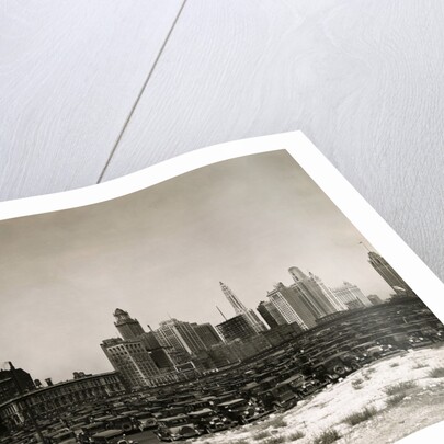 Parking Lot and Chicago Skyline by Anonymous