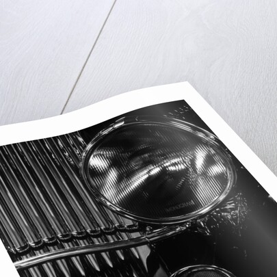 Vintage Automobile Headlight and Grill by Anonymous