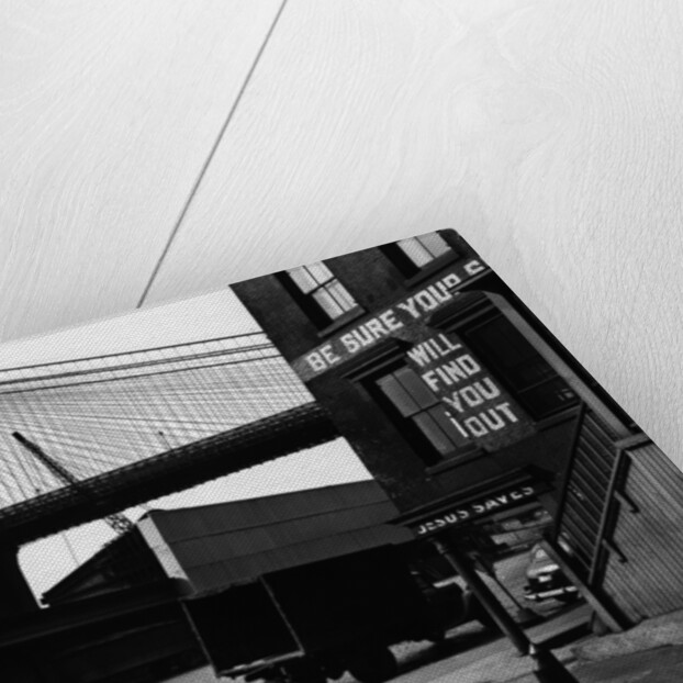 Street Corner Near the Brooklyn Bridge by Anonymous