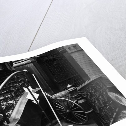 Stairway With Broom, Manhattan, 1945 by Anonymous