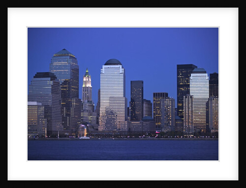 Skyline of Manhattan at Twilight by Anonymous