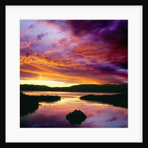 USA, California, Lake Tahoe at dawn by Anonymous