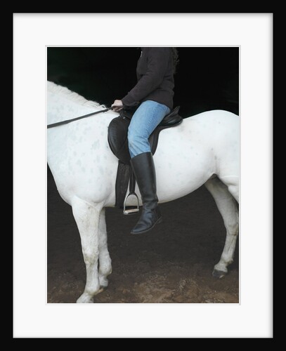 Woman on Horse by Anonymous