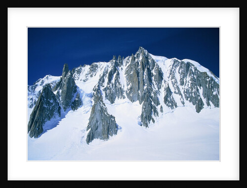 Montblanc, glacier covered with snow, France, Chamonix by Anonymous
