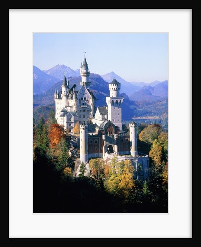 Neuschwanstein Castle in autumn, Bavaria, Germany by Anonymous