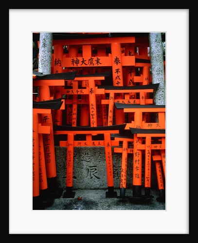 Torii Gates at Fushimi Inari Shrine, Japan, Kyoto by Anonymous