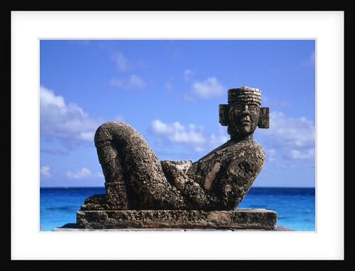Sculpture by the ocean in Cancun, Mexico by Anonymous