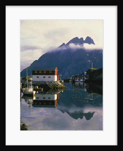 Village on the island of Flakstad, Norway by Anonymous
