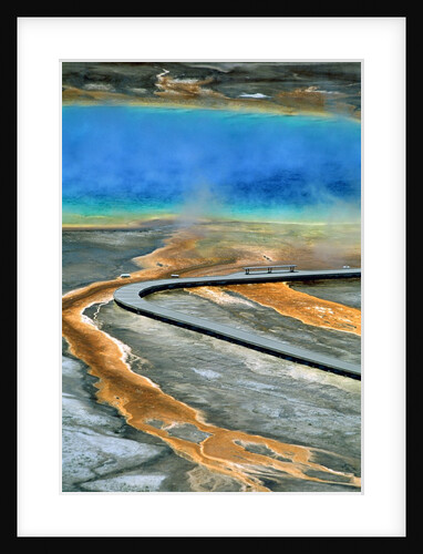 Boardwalk at the Grand Prismatic Spring, Yellowstone National Park, Wyoming by Anonymous