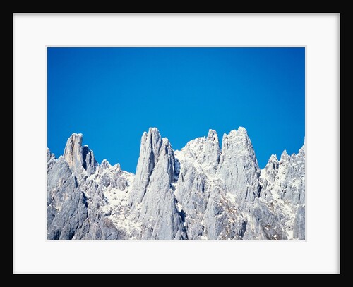 Cliff wall and peaks in the Salzburg Alps by Anonymous