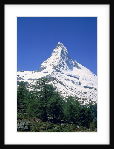 Matterhorn, with snow covered peak, Switzerland, Zermatt by Anonymous