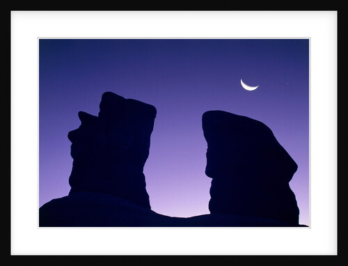 Rock formation in Devil's Garden at night by Anonymous