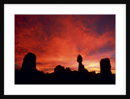 USA, Utah, Arches National Park at sunset by Anonymous