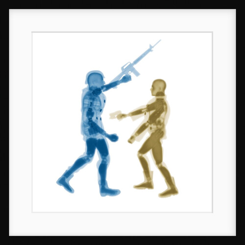 Human figures with firearms by Anonymous