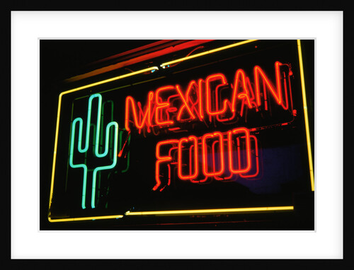 Mexican restaurant neon writing by Anonymous