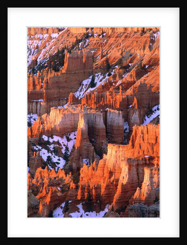 USA, Utah, Bryce Canyon with snow by Anonymous
