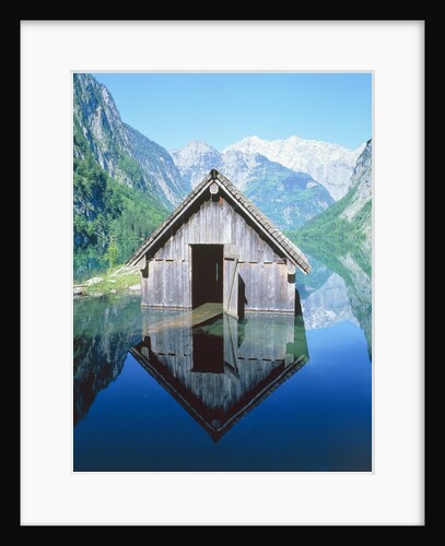 Fisherman's house in the Ober Lake, Bavaria, Germany by Anonymous