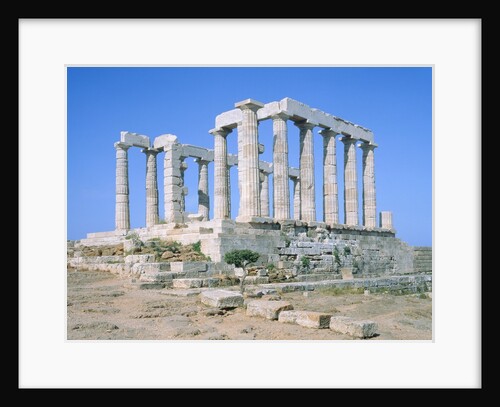 Poseidon Temple in the Sounion National Park, Attica, Greece by Anonymous