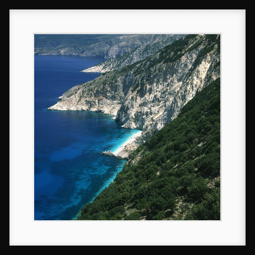 Steep coast on Kefalonia, Greece by Anonymous