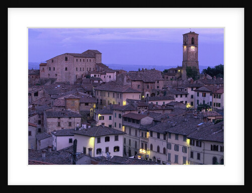 Anghiari at twilight, Vitaleta, Tuscany, Italy by Anonymous
