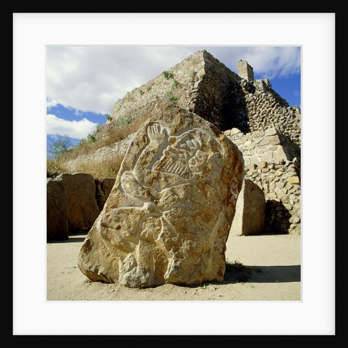Monte Alban relief, Oaxaca de Juarez, Mexico by Anonymous