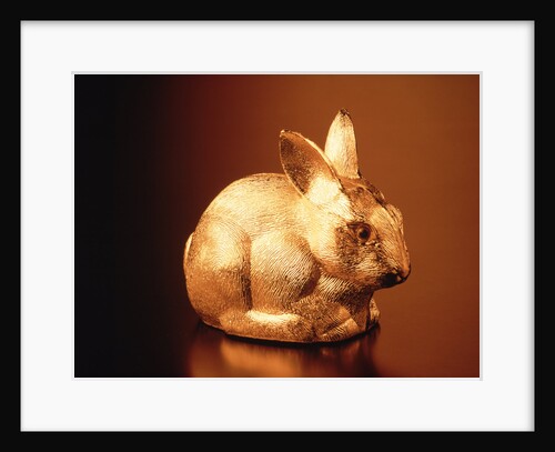 Golden Easter bunny by Anonymous