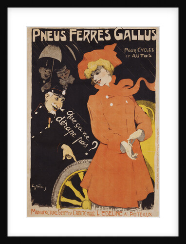 Pneus Ferres Gallus Poster by Jules Alexandre Grun