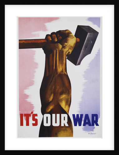 It's Our War Poster by Eric Aldwinckle