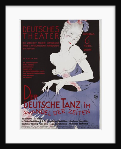 Der Deutsche Tanz Poster by E. Bohm