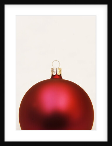 Red Christmas tree decorations by Anonymous