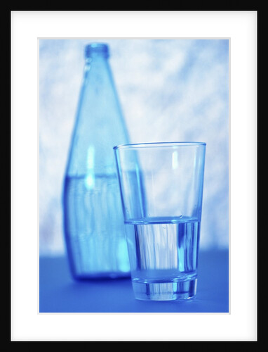 Bottle and glass of water by Anonymous