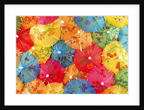 Colourful paper shades by Anonymous