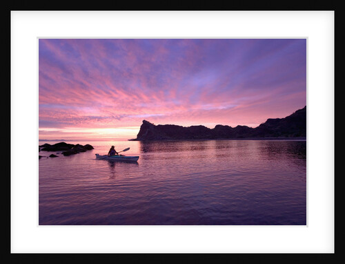 Sea Kayaking at Dusk by Anonymous