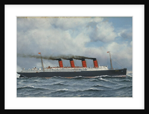 S.S. Lusitania by Antonio Jacobsen
