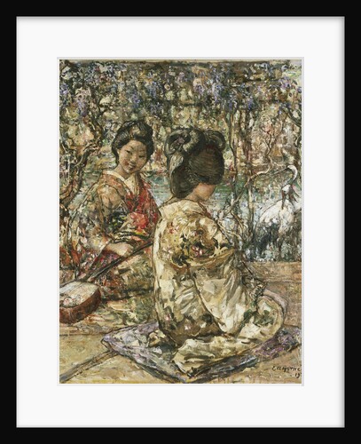 Geisha Girls in a Japanese Garden by Edward Atkinson Hornel