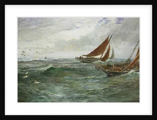 In the Track of the Trawlers by Charles Napier Hemy