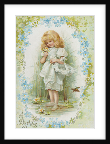 A Birthday Remembrance Postcard by Anonymous