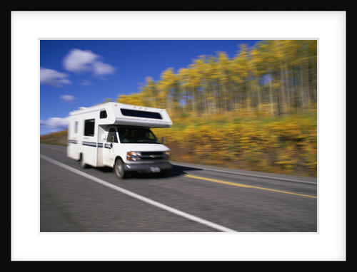 Motor Home on Alaska Highway, Yukon, Canada by Anonymous