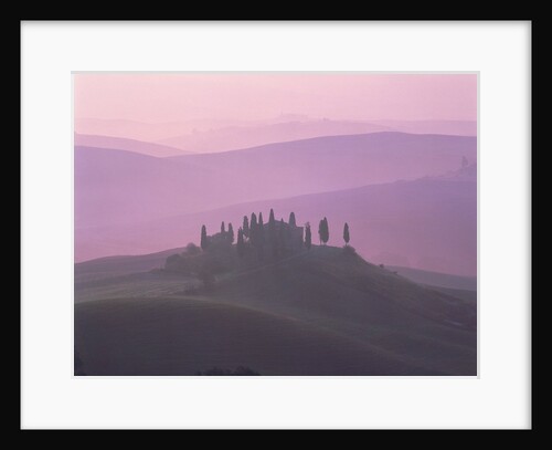 House at dawn in the Tuscany by Anonymous