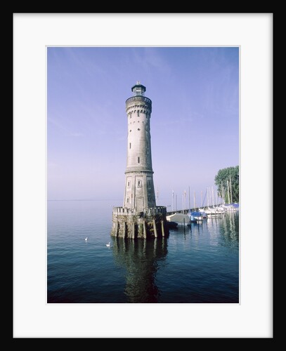Harbour entrance with lighthouse of Lindau at the Lake Constance (Bavaria, Germany) by Anonymous