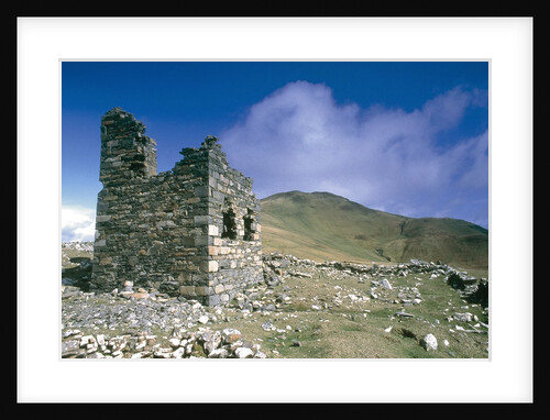 Ruin of stone wall, Clare Island, Ireland by Anonymous