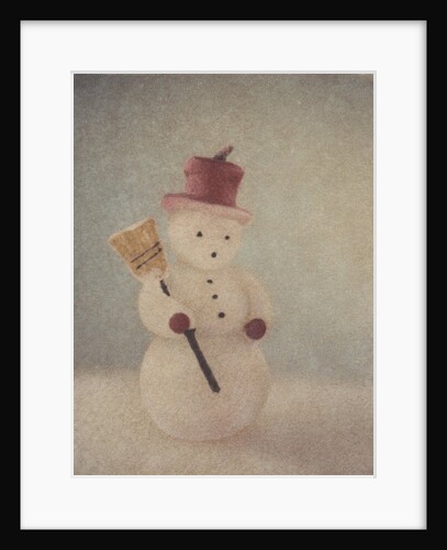 Snowman and Broom by Jennifer Kennard