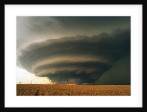 Supercell and Wheat Field by Anonymous