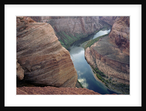 High angle view of Horseshoe Bend, Colorado River, Arizona, USA by Anonymous