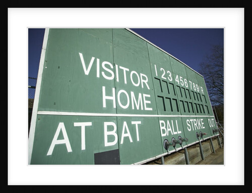 Baseball Scoreboard by Anonymous