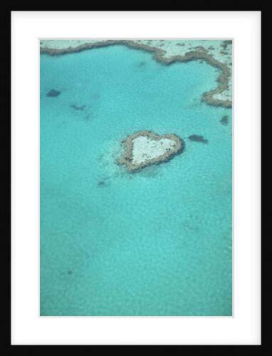 Aerial view of the Great Barrier Reef, Queensland, Australia by Anonymous